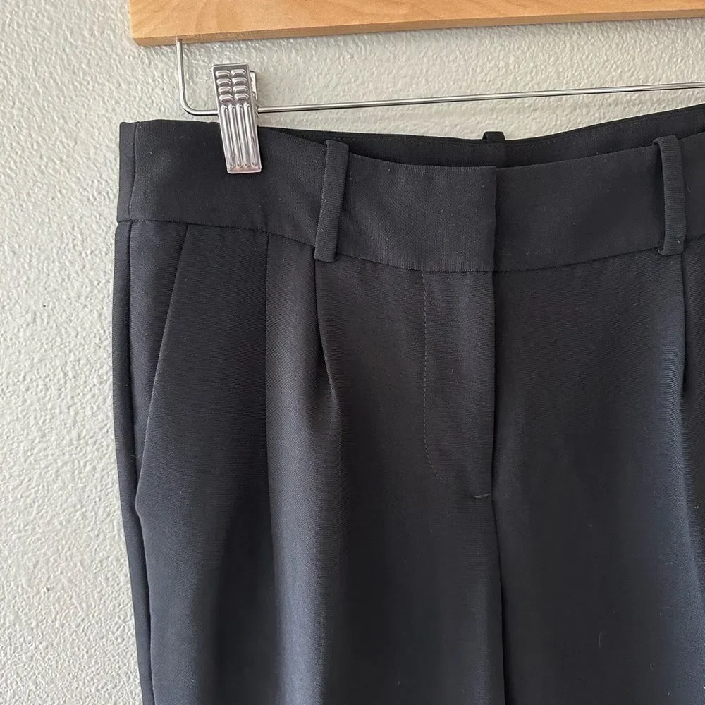 J Crew Essential Straight Dress Pants Trousers Black Size 0